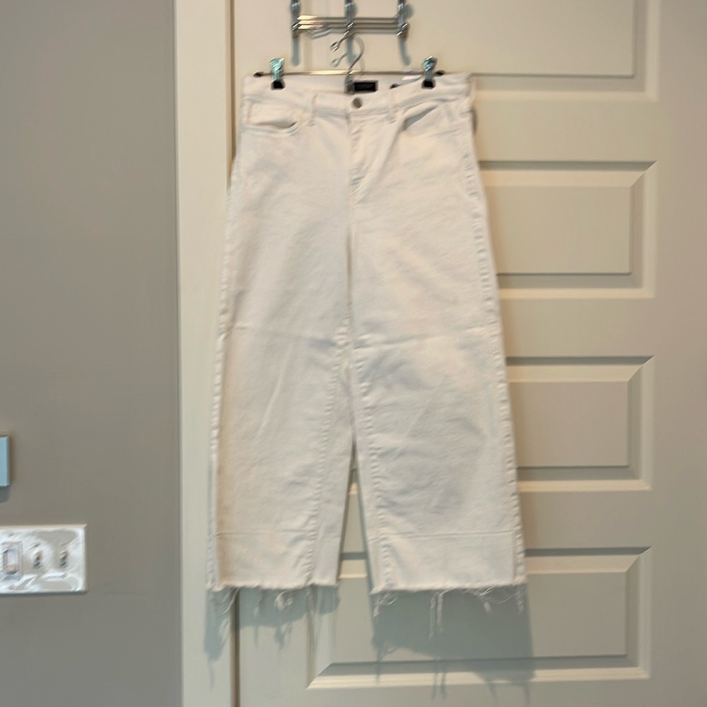 Banana Republic high-rise wide leg cropped denim